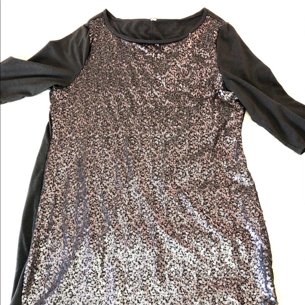 Old Navy Sequin-Front Jersey Knit Dress